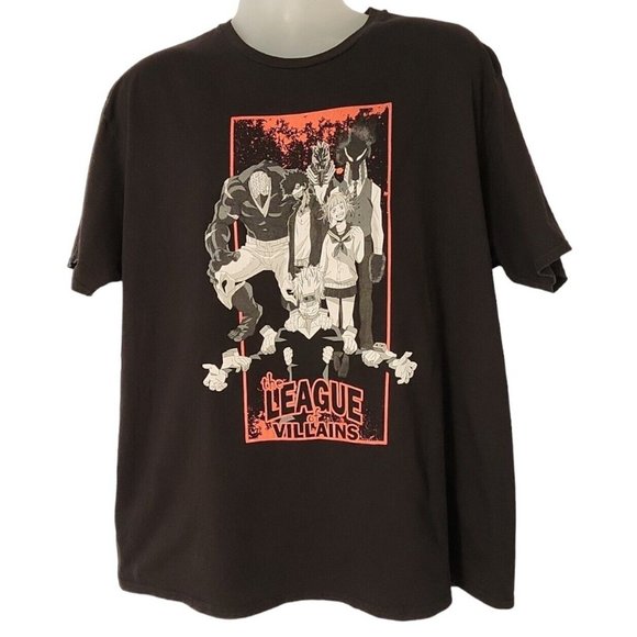My Hero Academia The League Of Villians T-Shirt Black With Graphic Print XXL - Picture 1 of 5